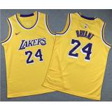 Kobe Bryant 24, L.A. Lakers [Yellow] -NIÑOS